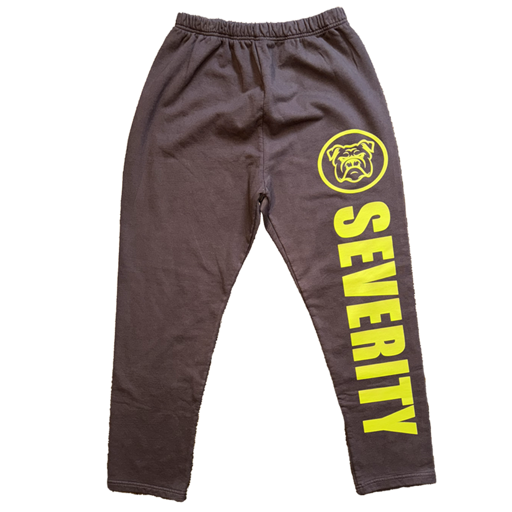 Brown & Yellow Severity Sweatpants (no pockets)