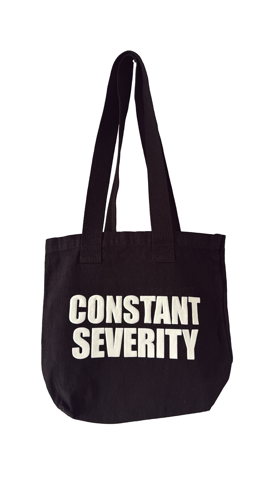 Black Puff Print Tote Bag