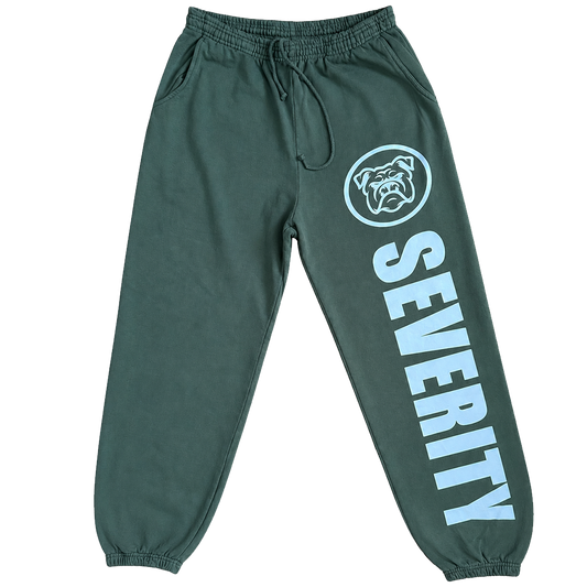 Green & White Severity Joggers