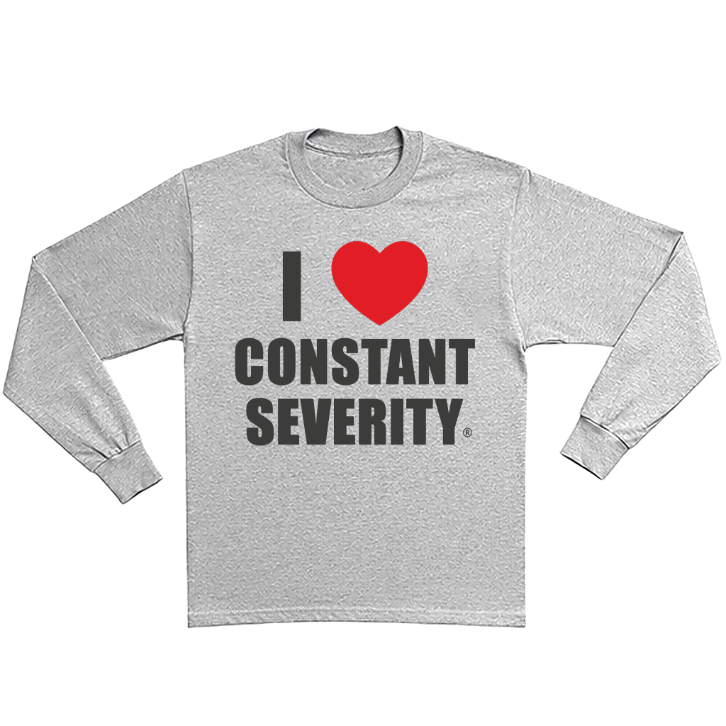 Long Sleeve I Heart Constant Severity Tee