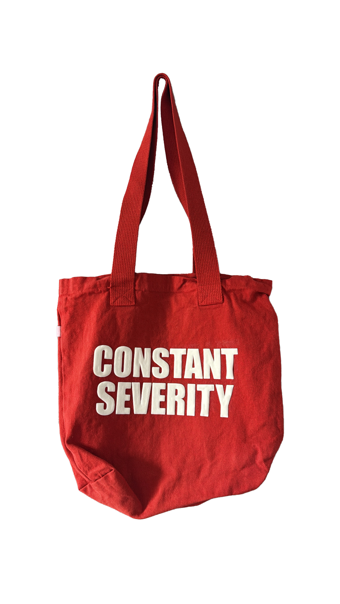 Red Puff Print Tote Bag