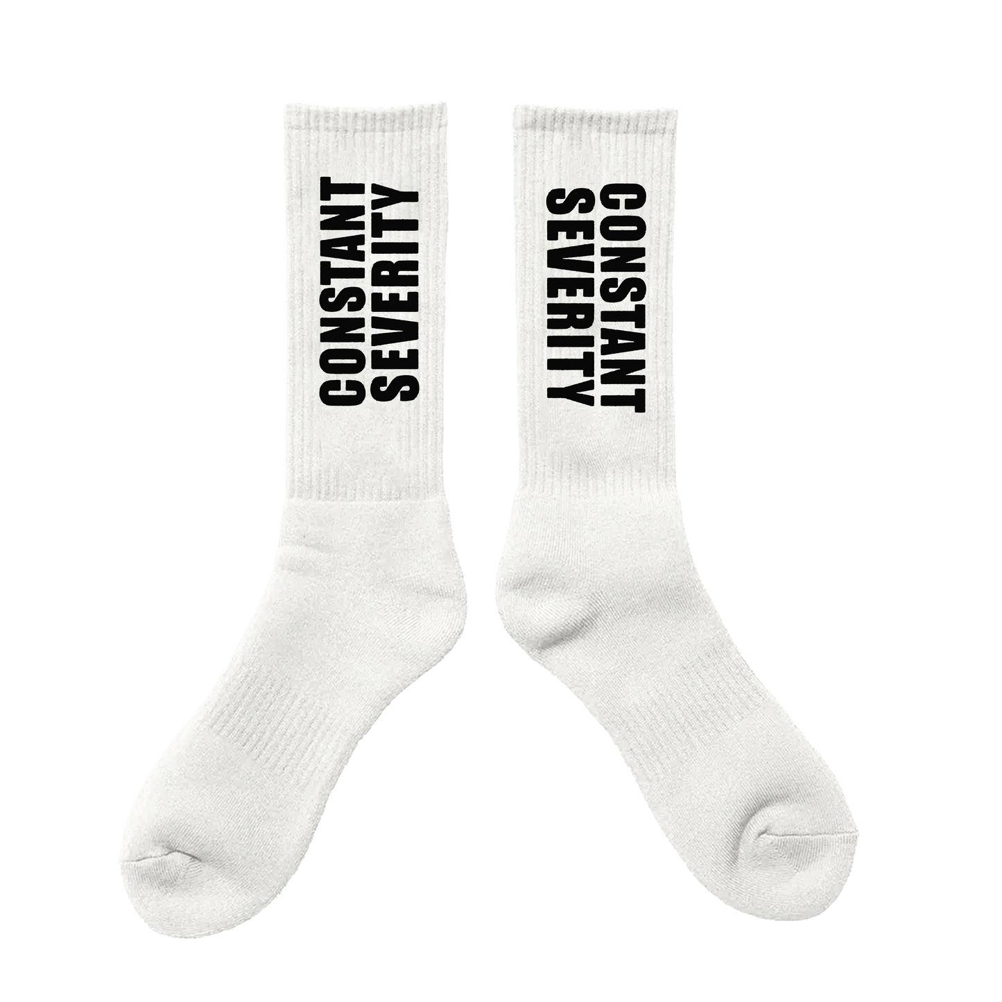 White Constant Severity Socks