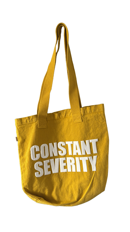 Yellow Puff Print Tote Bag